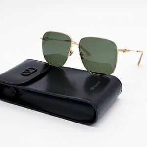 NEW VALENTINO SUNGLASSES VLS-171A GOLD/GREEN UNISEX EYEWEAR